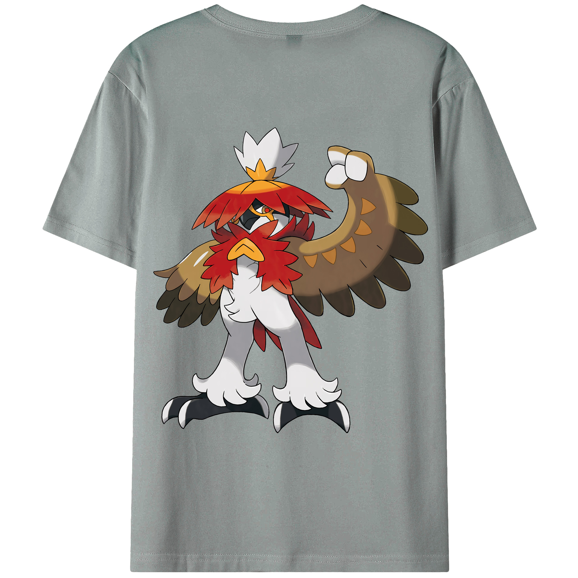 （画像用） ポケットモンスター Pokémon 綿100％ メンズ半袖Tシャツ（バックプリント） 通気性